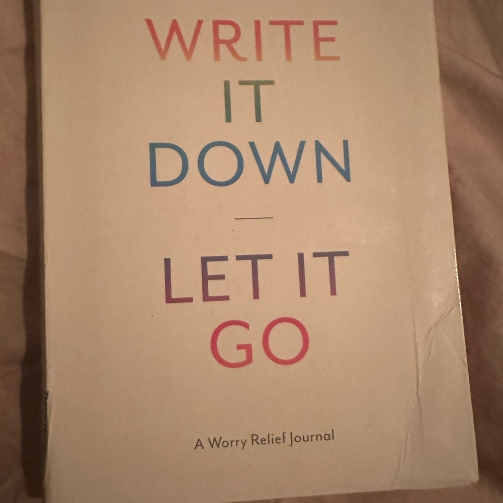 Write It Down, Let It Go: A Worry Relief Journal and Mindfulness